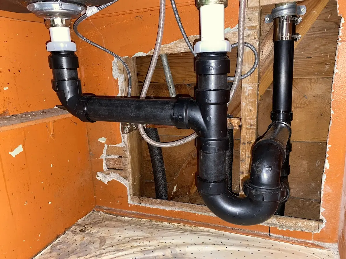 Professional Plumbing Inspection equipment and tools on the job in Coe